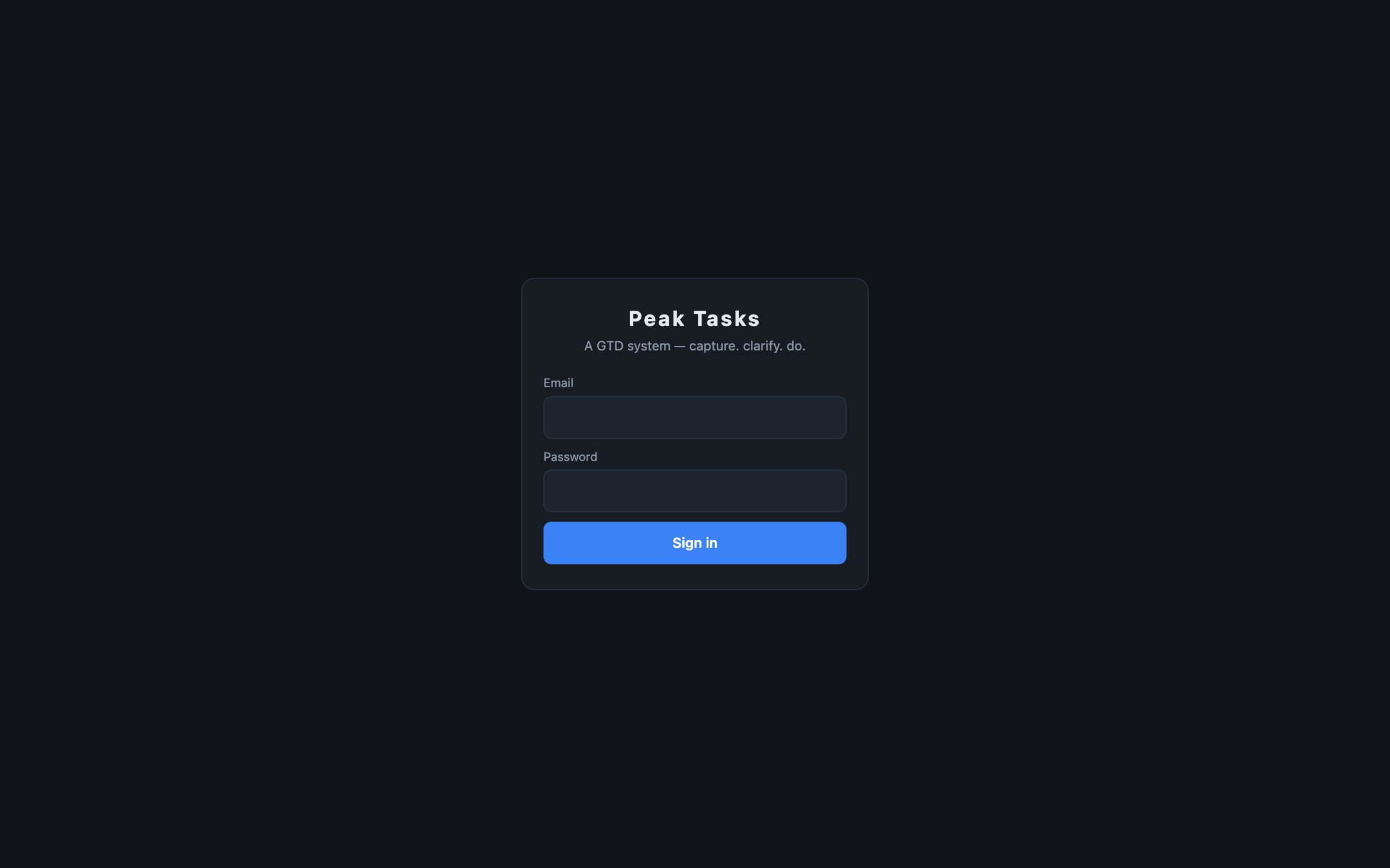 Peak Tasks