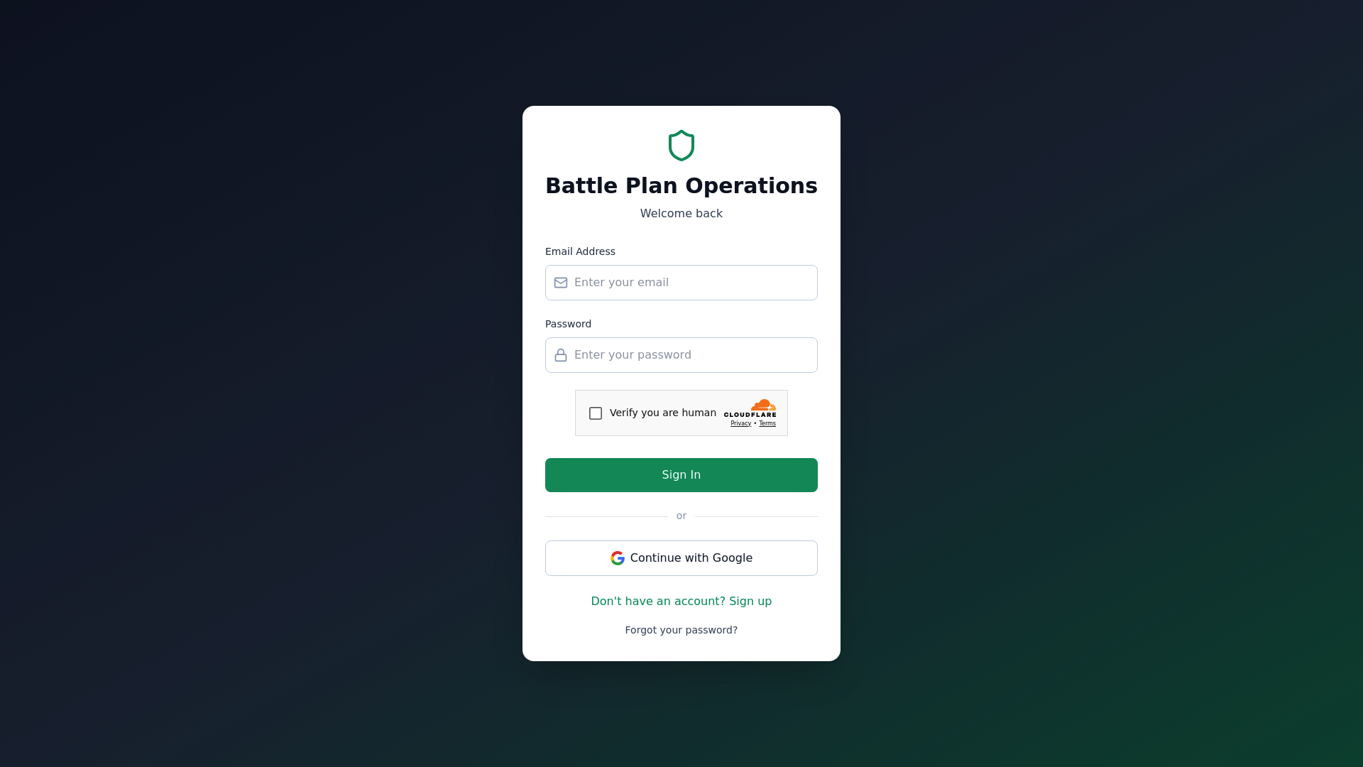 Battle Plan Operations