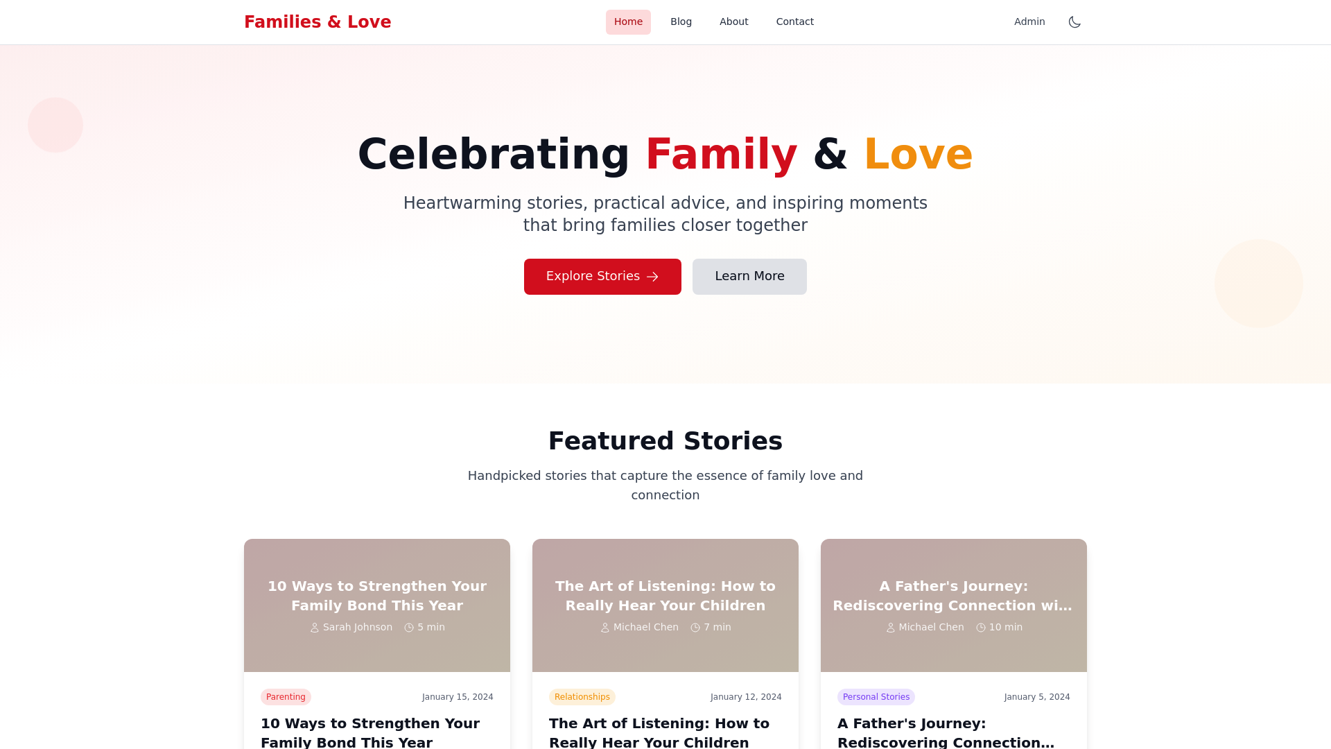 Families and Love